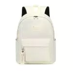 Wadirum Klassische Coole Rucksack für Schule Mädchen College Rucksack Frauen Tagesrucksack Crème