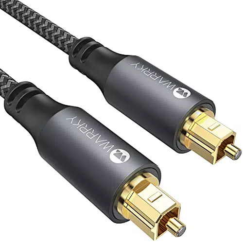 WARRKY Optisches Audiokabel, Optical Audio Cable, Toslink kabel