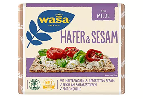 Wasa Knäckebrot Hafer & Sesam, 12er Pack