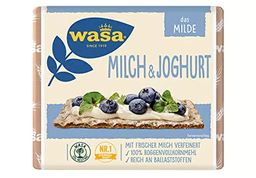 Wasa Knäckebrot Milch & Joghurt aus Roggenvollkornmehl mit Milch verfeinert