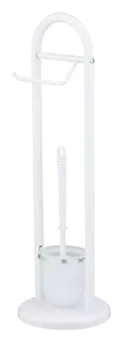 WENKO Stand WC-Garnitur Siena, Ständer für Toilettenpapier & Toilettenbürste
