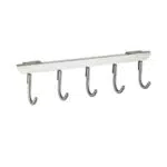 WENKO Türgarderobe Asola mit 5 Haken Edelstahl - für Türfalzen von 2 und 4 cm