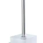 WENKO Vacuum-Loc Wand WC-Garnitur Quadro, Toilettenbürste mit offenem Bürstenhalter