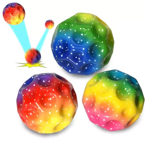 Willingood 3-St Astro Jump Ball, Mehrfarbig Space Moon Ball