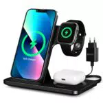 Wireless Charger, 18W 3 in 1 Induktive Ladestation für iWatch SE/7/6/5/4/3/2