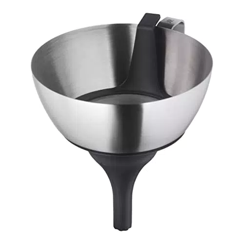 WMF Gourmet 3in1 Edelstahl Trichter 18 cm, abnehmbaren Reduziertrichter & Sieb