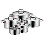WMF Premium One Topfset Induktion 5-teilig, Kochtopf Set mit Metalldeckel