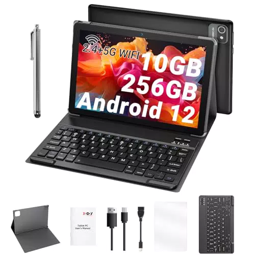 XGODY Tablet 10 Zoll Android 12 Tablet PC mit 2.4G/5G WLAN 4-Core 2