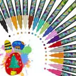 YDIAMEJ 18 Farbe Acrylstifte für Steine Wasserfest