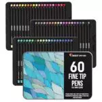 Zenacolor Filzstifte Set - 60 Farben Stifte Set 0, 4 mm - Fineliner Für Malbücher