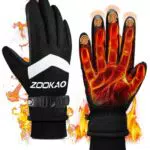 Zookao Winterhandschuhe Herren Damen, Fahrradhandschuhe Touchscreen Handschuhe