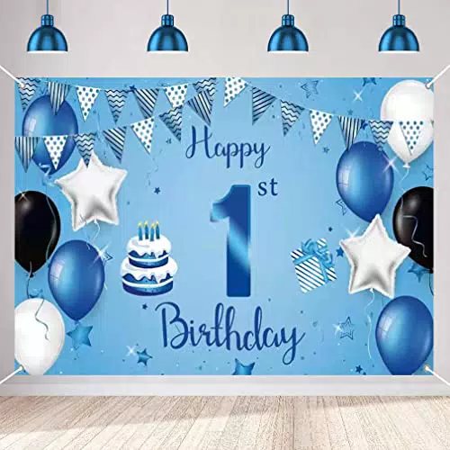 1. Geburtstag Banner 1 Geburtstag Deko Blau Party Dekoration Junge