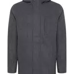 11 Project Knud Herren Wintermantel Wollmantel Winterjacke gefüttert mit Kapuze