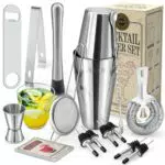 16pcs Cocktail Shaker, Coktailmixset, Cocktail Set Mit Einem Doppelten Jigger