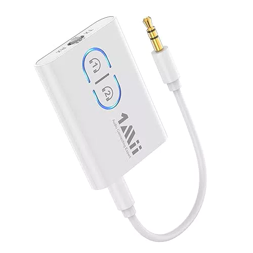 1Mii ML300 Bluetooth 5.3 Adapter Transmitter für TV Audio auf 2 Kopfhörer