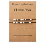 2 Pcs Ich liebe dich Morsecode Armband Paare Passende