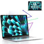2 Stück Blaulichtfilter Displayschutzfolie für MacBook Air 15 Zoll