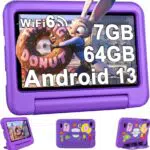 2024 Kinder Tablets 7 Zoll FHD Android 13 OS Wi-Fi 6 Bluetooth 5.0