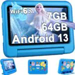 2024 Kinder Tablets 7 Zoll FHD Android 13 OS Wi-Fi 6 Bluetooth 5.0