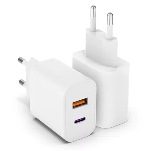 20W USB C Adapter, 2er Pack iPhone ladegerät für iPhone 15 14 Plus Pro Max 13 12 11 SE
