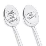 Tulolvae Geschenke für Mama Tochter, 2 Stück Kaffeelöffel mit Gravur Geschenk für Den Beste Mutter Tochter