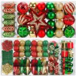 88PCS Weihnachtskugeln Ornamente für Weihnachtsbaum