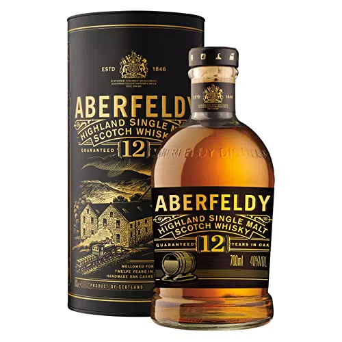 Aberfeldy 12 Jahre alter Highland Scotch Single Malt Whisky in edler Geschenkbox