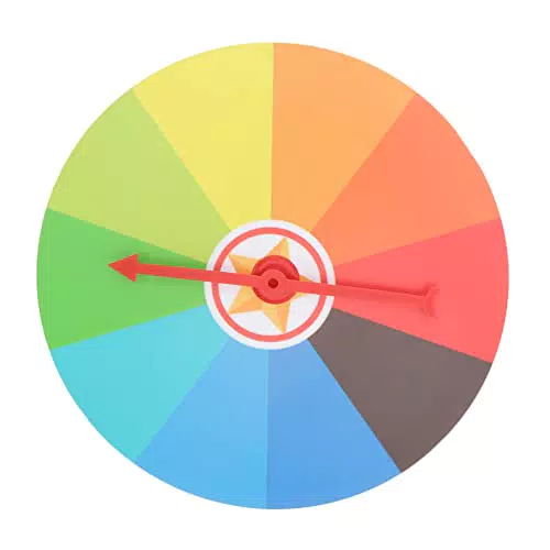ABOOFAN 1 Satz Glücksrad zum Drehen Lotterie Rad Partyspiel Lotteriespiele Kinderspiel DIY Preis Rad Pädagogisches Spielzeug Game Drehen Platte Wandpreis Rad für Party Bunt