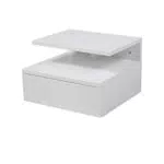AC Design Furniture Fia Nachttisch mit 1 Schublade in Weiß
