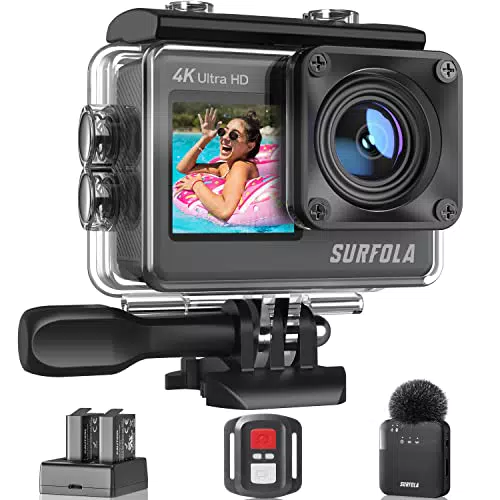 Action Cam 4K 60FPS - 24MP Unterwasserkamera, WiFi, 40M Wasserdichte Kamera