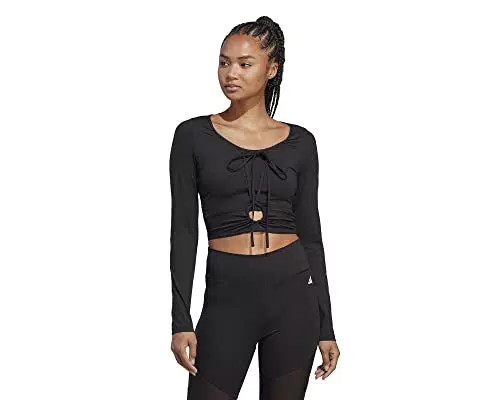 Adidas Damen T-Shirt Dance Ls, Black, HS2326, X