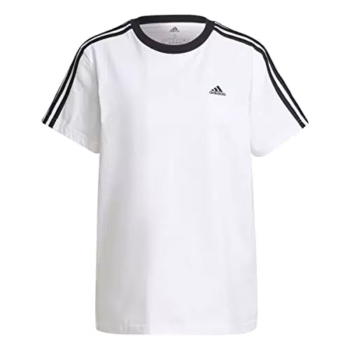 Adidas Damen W 3s Bf T T-Shirt, Weiß/Schwarz