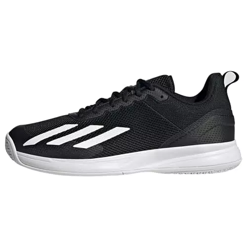 adidas Herren Courtflash Speed Tennis Shoes-Low, core Black/FTWR White/Matte Silver