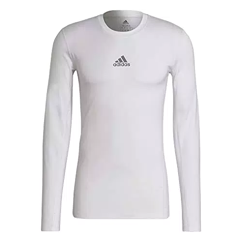 adidas Herren Techfit T Shirt, Weiß, L EU