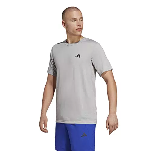 Adidas IC7424 TR-ES COMF Tee T-Shirt Herren medium Grey Heather/White/Black Größe