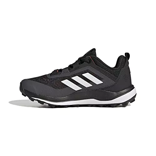Adidas Terrex Agravic Flow K Shoes-Low, Core Black/Crystal White/Solar Red