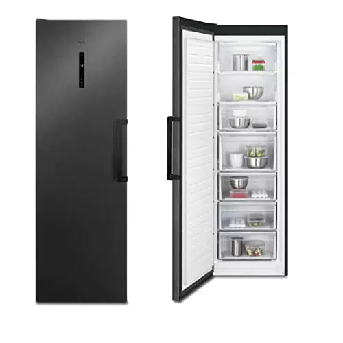 AEG AGB728E5NB Freistehender-Gefrierschrank / 1860 mm / 279 L / NoFrost / Farbe: Black Stainless Steel