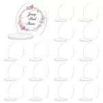 AHANDMAKER 20 Set Tischkarten Aus Acryl, Runder Tischkartenhalter Für Hochzeiten