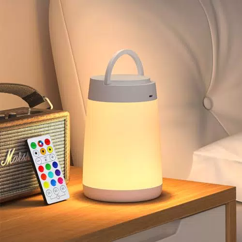 Aisutha Nachttischlampe Touch, Nachtlicht Kinder mit Timing Funktion