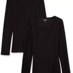 Amazon Essentials Damen Gerippter Pullover mit geripptem U-Ausschnitt mit schmaler Passform