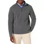 Amazon Essentials Herren Polarfleecejacke mit Viertelreißverschluss