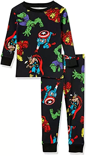 Amazon Essentials Marvel Jungen Schlafanzug-Schlaf-Sets