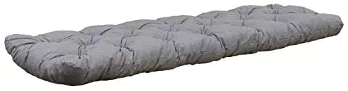 Ambientehome Auflage 3er Bankkissen Bankauflage Polsterkissen 150x50x8 cm hellgrau