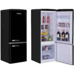 Amica KS 15616 P Retro Kühlschrank mit Gefrierfach / Cupcake Pink / 88cm x 55cm x 62cm / Retro-Design