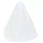 Amosfun Brautschleier Langen weißen Schleier einschichtig mit Kamm lang 2 m einfache Elegante Hochzeitsaccessoires für weibliche Frauen Dame