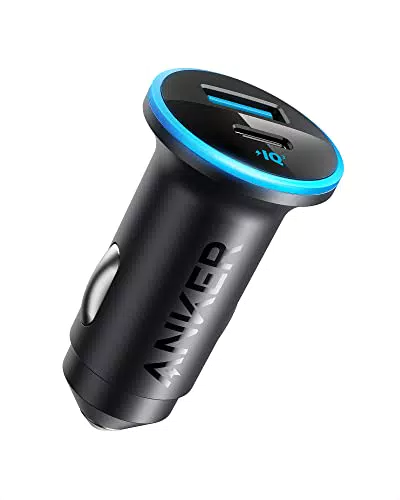 Anker USB C Car Charger, 323 12V Handy Ladegerät für Auto/Kfz mit PowerIQ 3.0 Schnelladen für iPhone 15 14 13 12 11 Pro Max Mini X XS Samsung Galaxy S23/22/21 iPad Pro Pixel und weitere