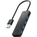 ANYPLUS USB Hub 3.0, 4 Port USB-Hubs, tragbarer USB Splitter Mini USB Verteiler für Desktop