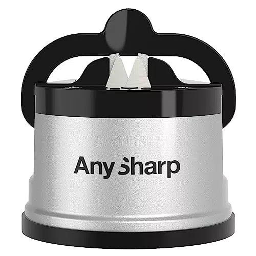 AnySharp Messerschärfer, Freihändige Sicherheit, PowerGrip Saugnapf