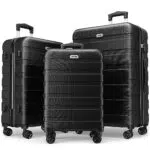 AnyZip AZ201 Kofferset Hartschale Trolley Set 3er Reisekoffer Leichtgewicht PC ABS Handgepäck mit TSA-Schloss und 4 Rollen