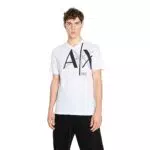 Armani Exchange Herren Regular Fit V Neck Ax Logo Tee T-Shirt